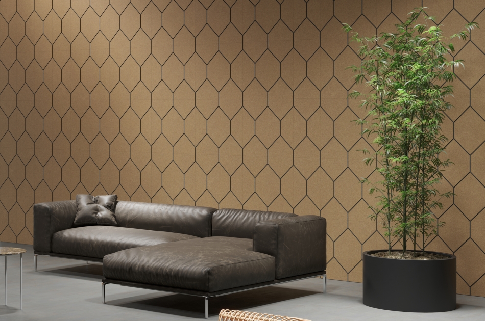 315 048 684 Пробковая 3D-плитка для стен Bluemoon GRANORTE Groovy - Вид №1