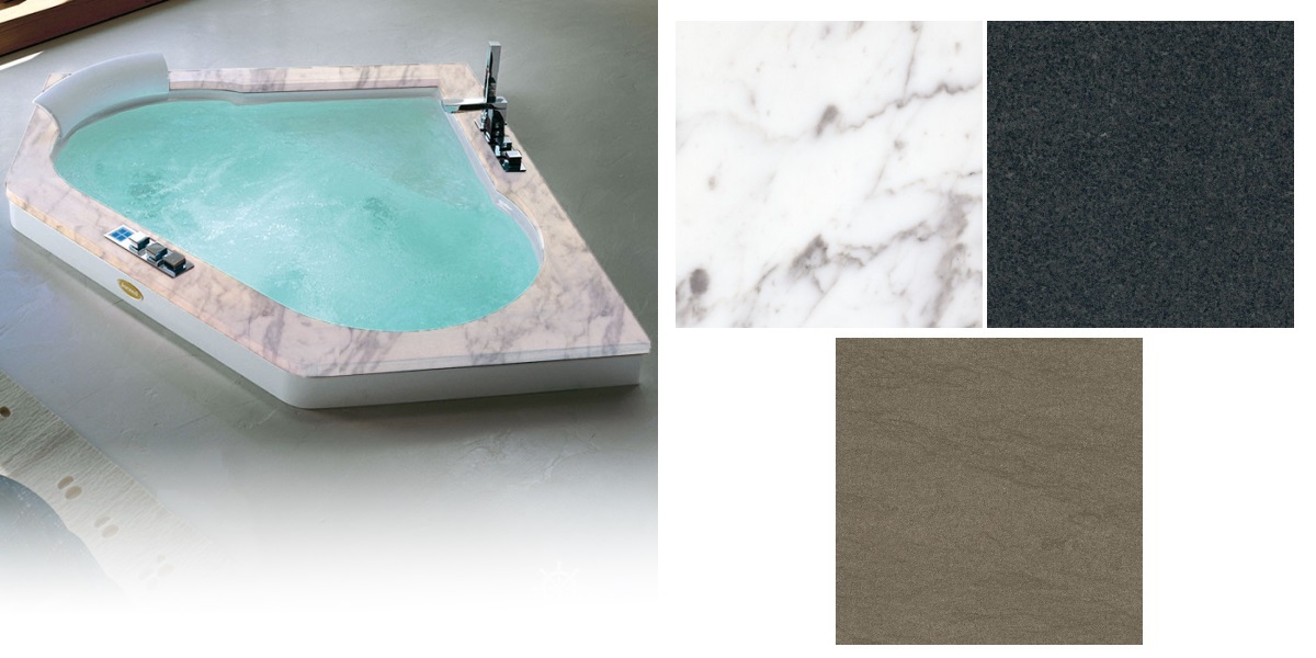 Ванна встроенная с гидромассажем "TOP" Aura Corner 160 9F43-505 Jacuzzi 9F43505 - Вид №1