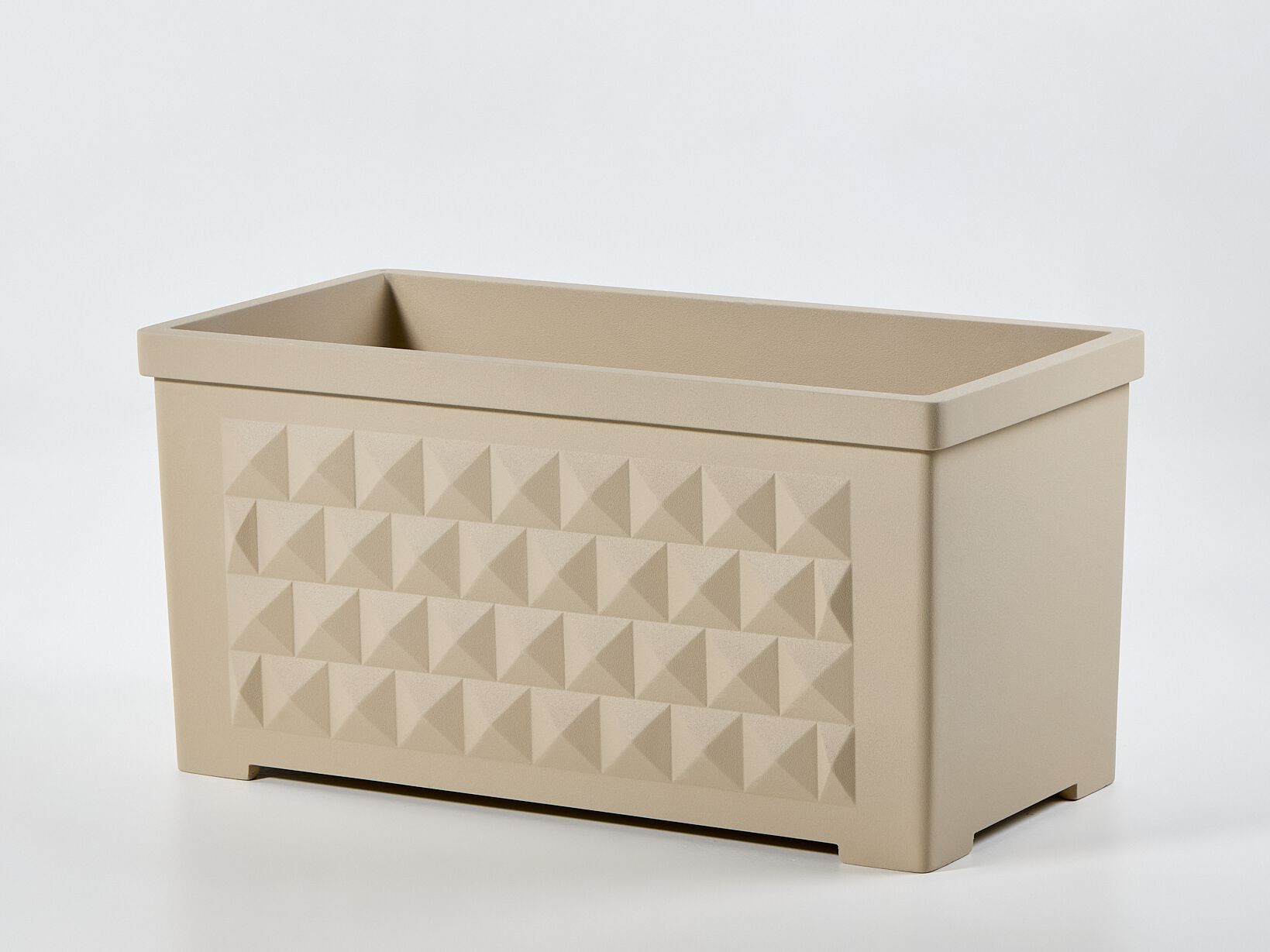 Перерабатываемый двухкомпонентный прямоугольный садовый горшок из смолы Ellemura бриллиант ARCH-00087992 - Вид №3