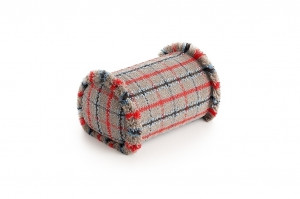 070780 Подушка-ролл GL Tartan blue большая GAN Garden Layers