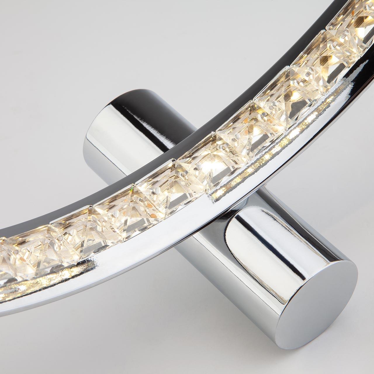 Настольная лампа Eurosvet Vortex 80411/1 хром EUROSVET ИНТЕРЬЕРНЫЕ 220966 Хром  - Вид №2