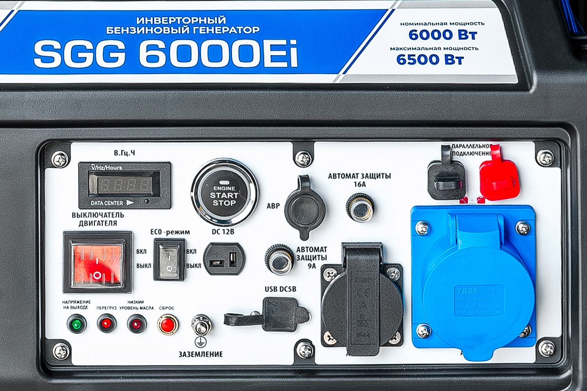 Электрогенератор   бензиновый ТСС SGG 6000Ei 9109978 STDN-0029699 - Вид №6