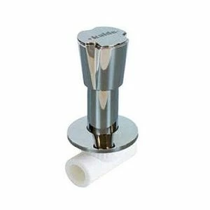 Вентиль KALDE под штукатурку хромированный  D25 трилистник