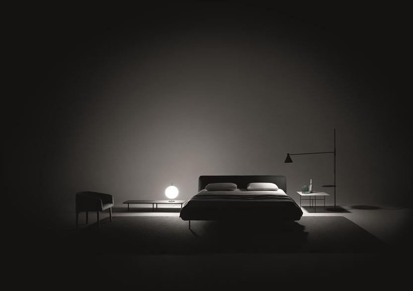 DE PADOVA Двуспальная кровать с обивкой из ткани Erei sun-id-1415629 - Вид №3