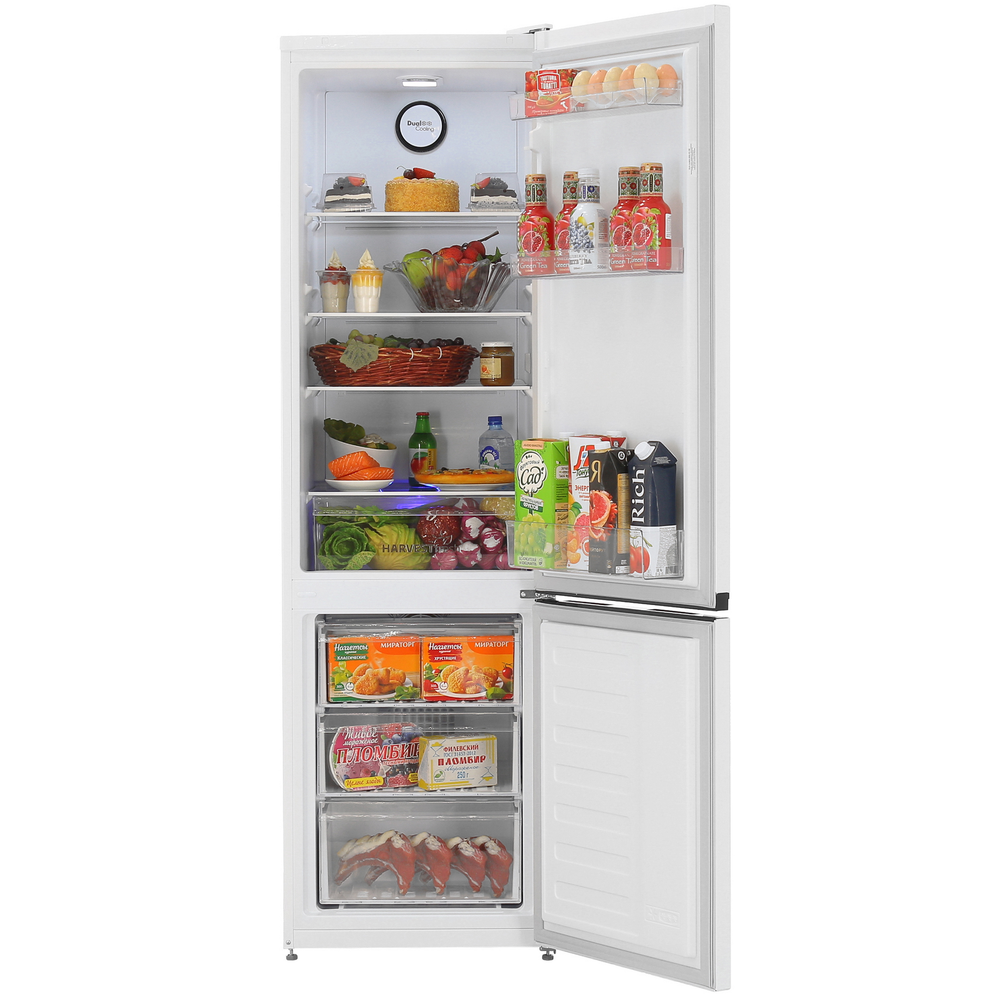 5449135 Холодильник с морозильником   Beko B3R0CNK312HW белый STDN-0038945 - Вид №5