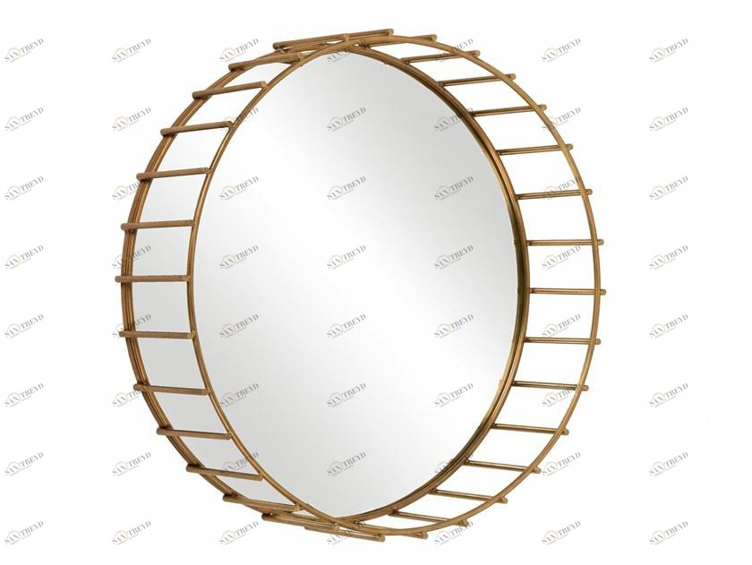 Il Bronzetto Круглое зеркало из латуни с рамкой Cage Cag07