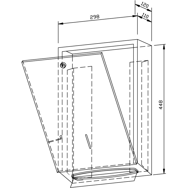 728124 Диспенсер для бумажных полотенец WP111 WAGNER_EWAR A-LINE Wagner Ewar  - Вид №1