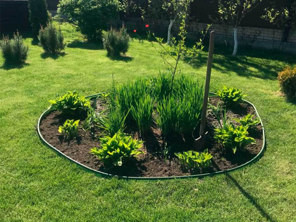 Садовый бордюр "Канта", оливковый ГеоПластБорд GPBST-30 - Вид №10