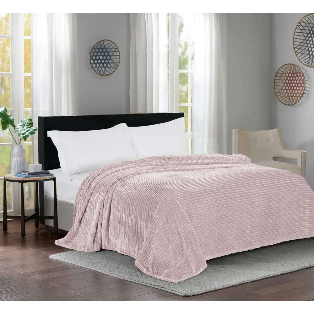 INSPIRE Плед Bohemia 6 — розовый велсофт для уюта и стиля 89025383 Line STLM-1476266 - Вид №3