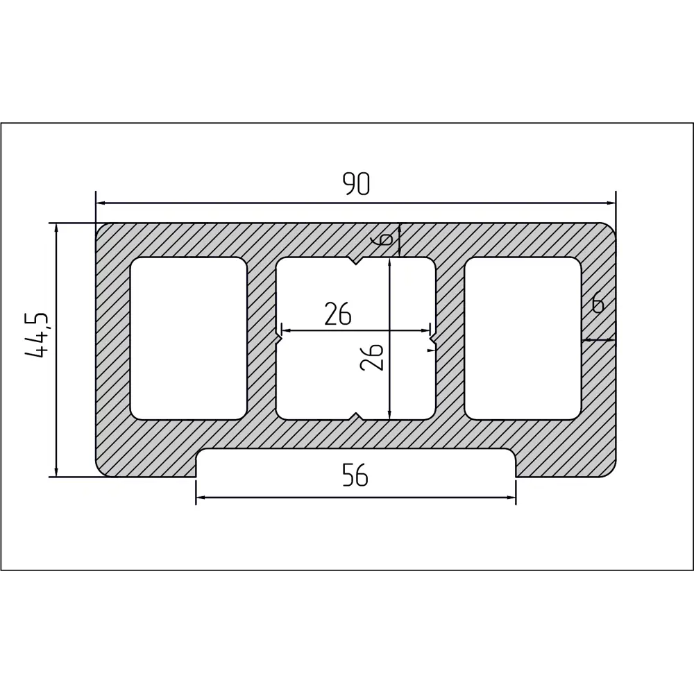 Прямой поручень T-DECKS из ДПК для террас и лестниц 88779117 STLM-1573639 - Вид №5