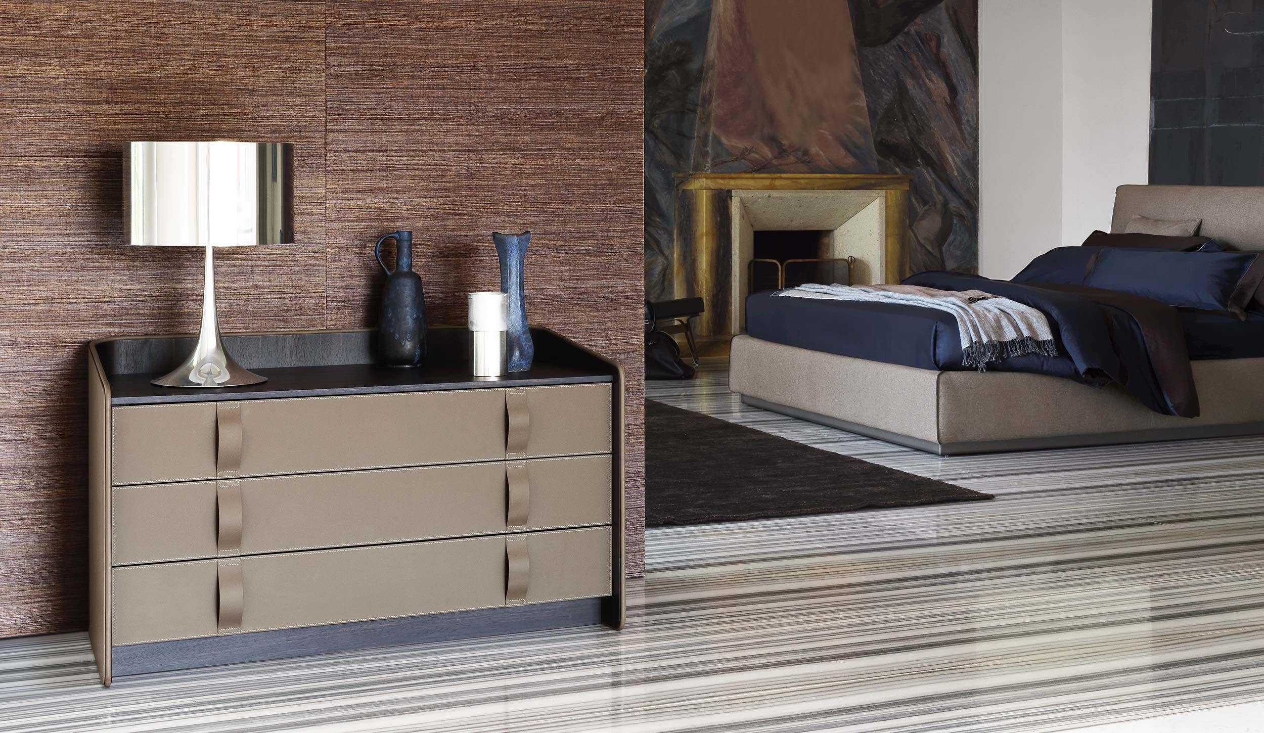 Кожаный комод Flou джентльмен ARCH-00142200 - Вид №2