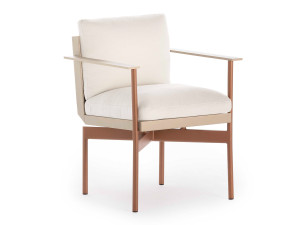 Тканевый стул с подлокотниками