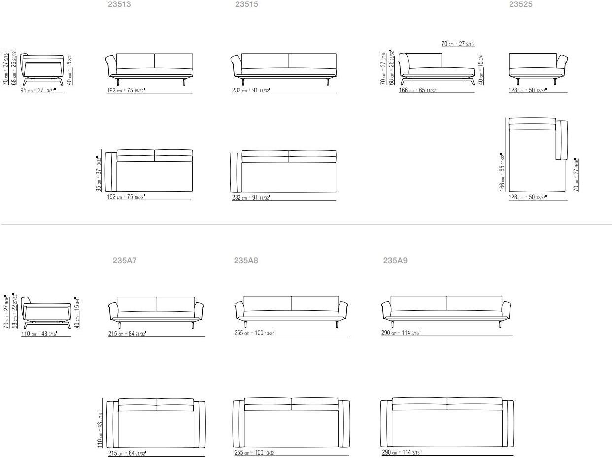 Flexform 3-х местный тканевый диван со съемным чехлом Este sun-id-1443874 - Вид №5