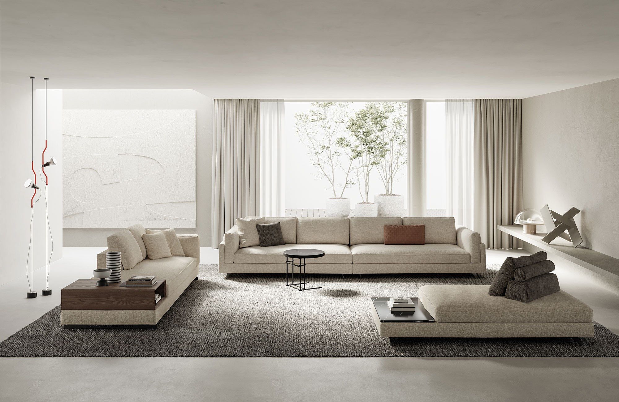 Съемный диван из ткани Frigerio Davis ARCH-00030181 - Вид №12