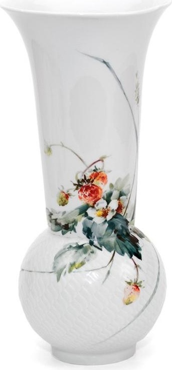 73475 Meissen Ваза 30см "Игра волн, рельеф, дикая флора" Фарфор 