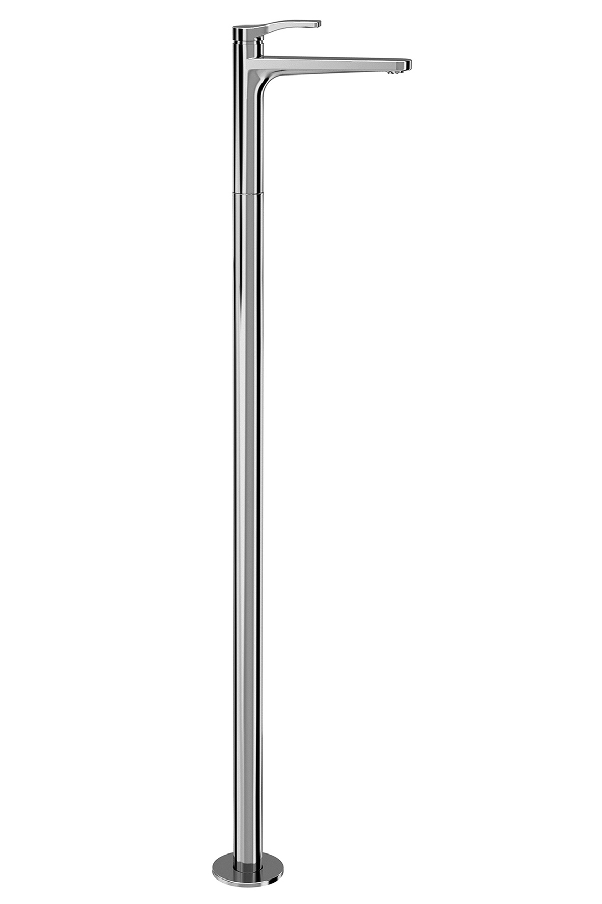 B036B+3336A  Напольный смеситель для раковинывылет 17 см ручка ограничитель потока воды до 5 л/мин при 3 бар без донного клапана Fantini Rubinetti AL/23