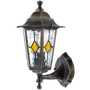 Бра уличное вверх Inspire Tiffany 1xE27х60 Вт, декоративное стекло, IP44 18249550 STLM-2003174