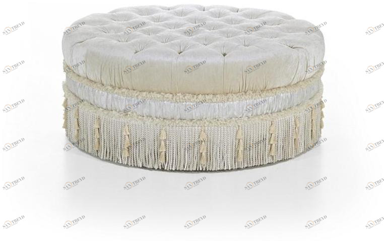 SCAPPINI & C Круглый пуф с мягкой подкладкой из ткани 35th anniversary 2960