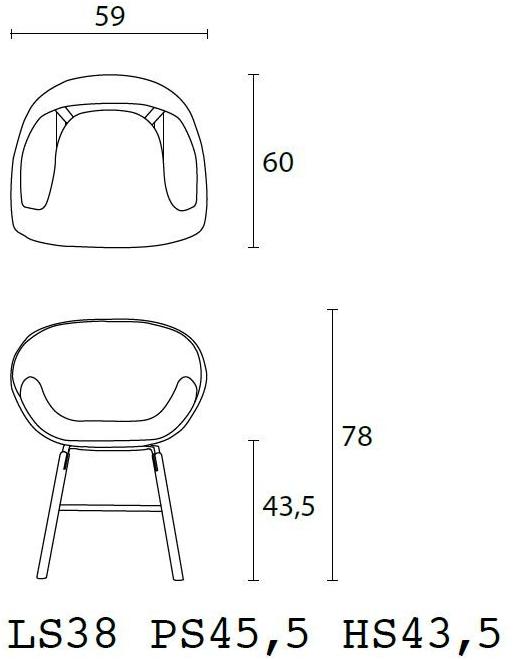 Casamania & Horm Стул из полипропилена и дерева с подлокотниками Vad sun-id-1437628 - Вид №10