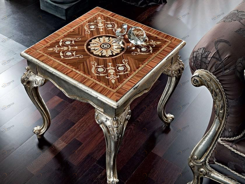 Modenese Gastone Квадратный журнальный столик из массива дерева для гостиной Casanova sun-id-1506000