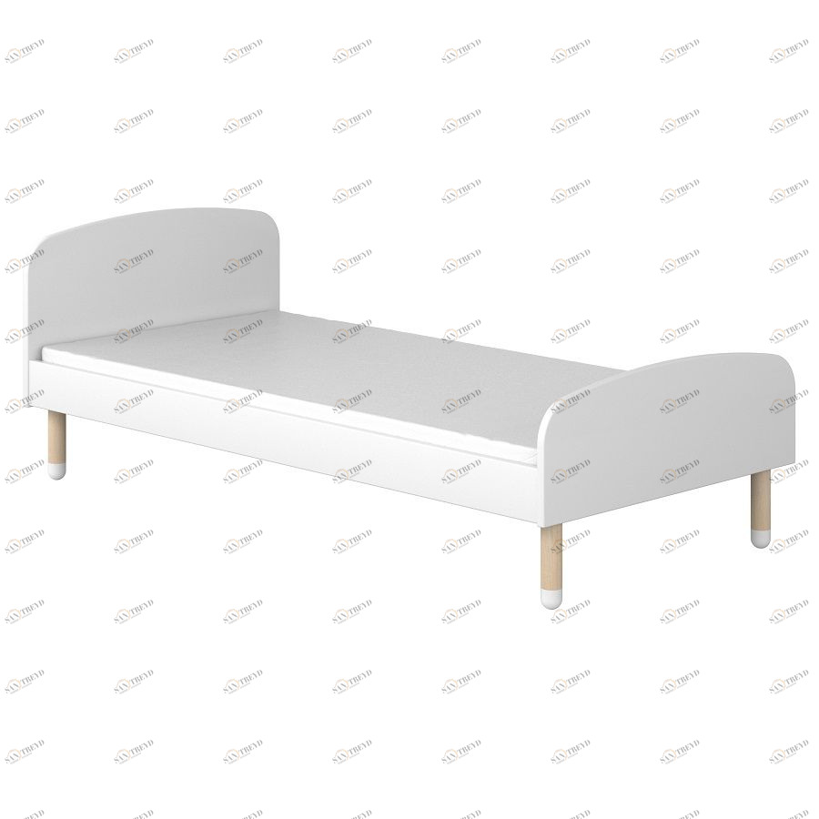 Кровать односпальная Flexa Play, 200 см, белая 801910140