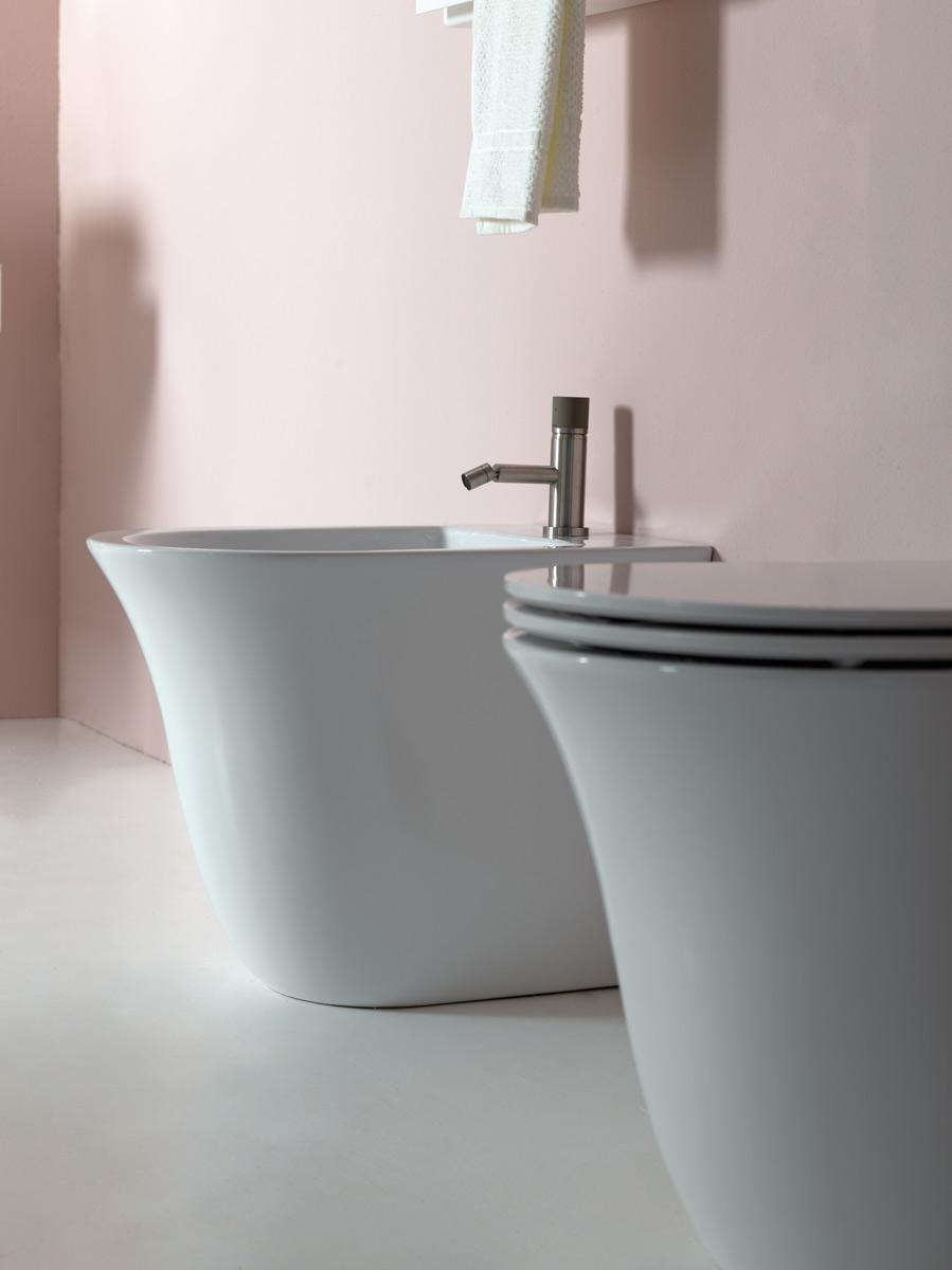 FLBI0120 Напольное биде приставное GSG CERAMIC Flut - Вид №4