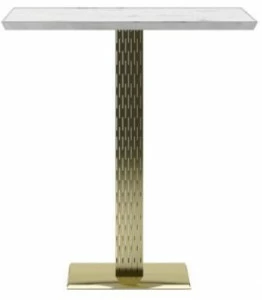 ZALABA Design Квадратный стол из стали и мрамора Zulu