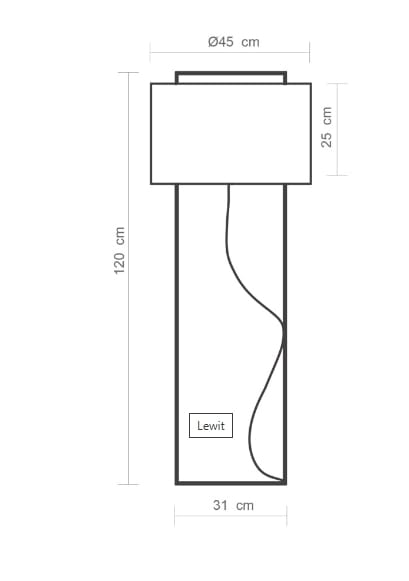 Ткань светодиодный торшер luxcambra LEWIT PIE LONG ARCH-00112514 - Вид №16