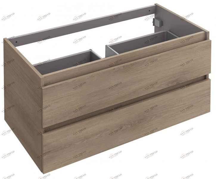 EB1705-N03 Мебель 100 см, 2 выдвижных ящика с отверстием для сифона Jacobdelafon PARALLEL Santreyd