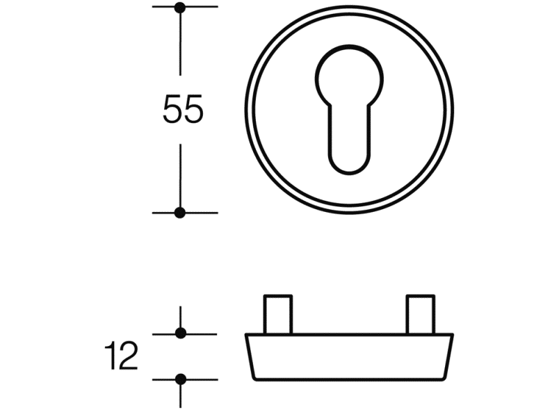 306.23XAES защитная розетка HEWI System 111 | Edelstahl  - Вид №1
