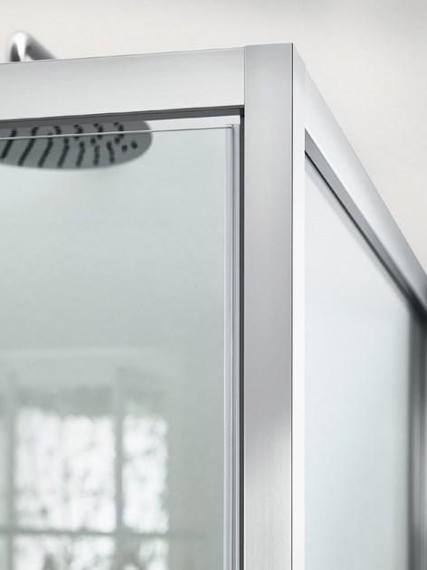 INDA® Угловая душевая кабина из стекла с распашной дверцей New claire sun-id-1378787 - Вид №1