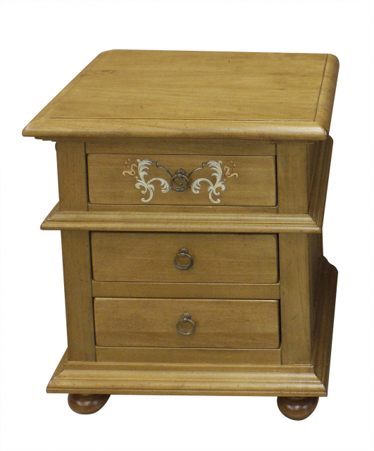 2821 Tifernoit Тумбочка с 3 ящиками, гладкая Zona Notte  - Вид №8