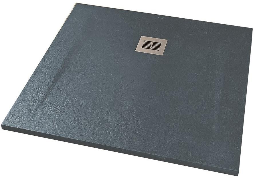 Поддон для душа Sanitana ROCKS 900х900 антрацит SP301384384100590