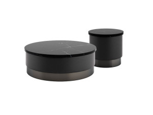 Круглый мраморный журнальный столик