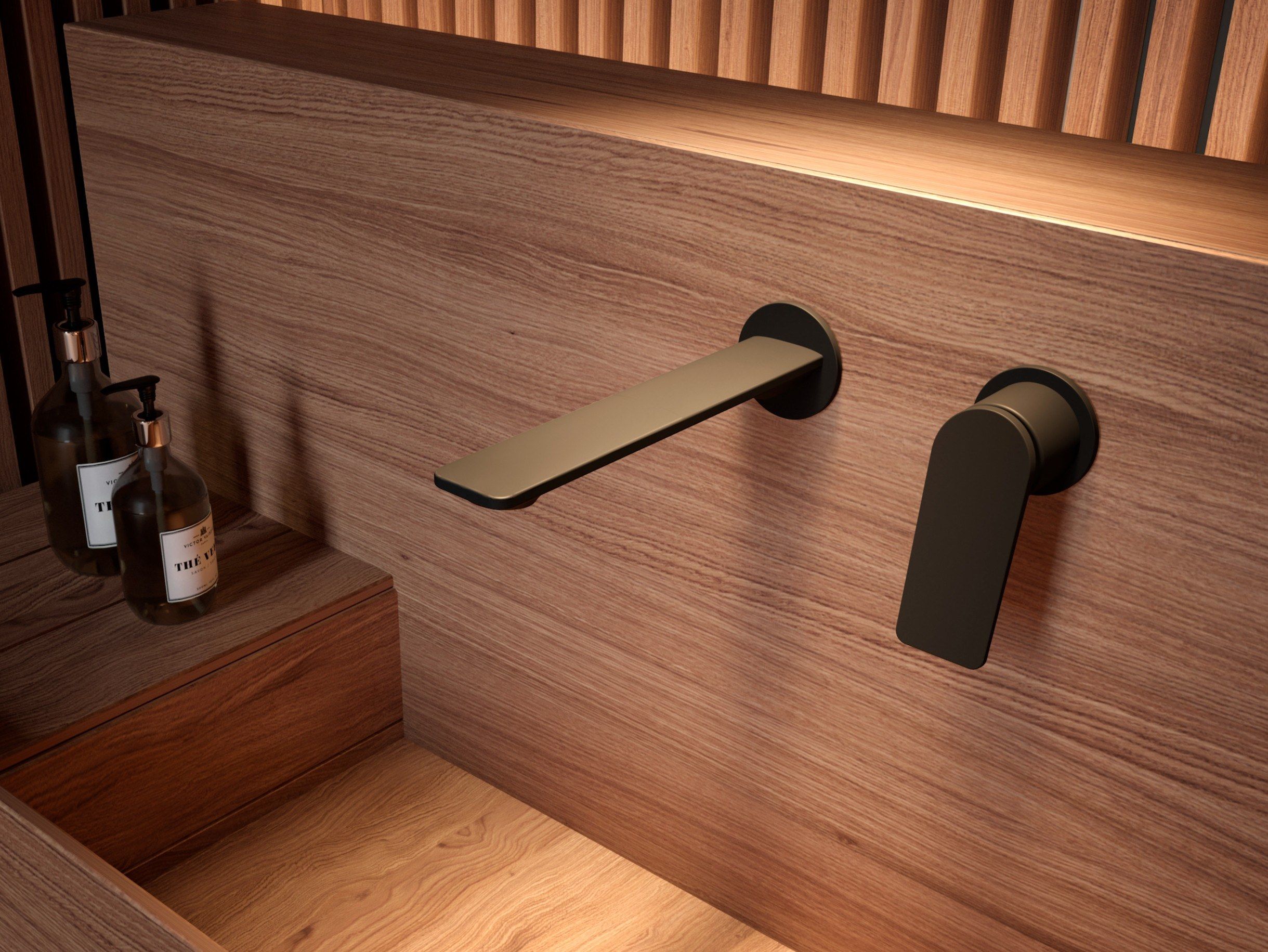 Однорычажный настенный смеситель для раковины с 2 отверстиями JAQUAR Laguna ARCH-00141945