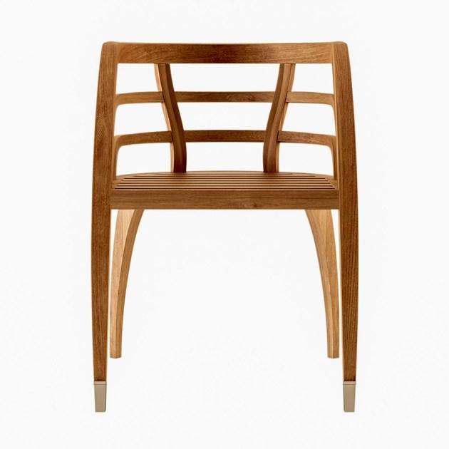 ASTELLO Садовый стул из тика с подлокотниками Coquelicot Cl.sf1.l1 - Вид №2