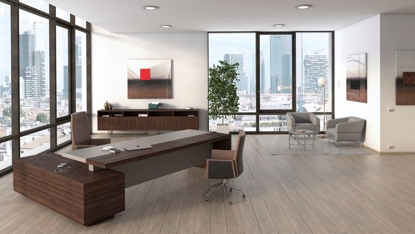 ESTEL GROUP Угловой стол с системой управления кабелями sun-id-1443615 - Вид №1