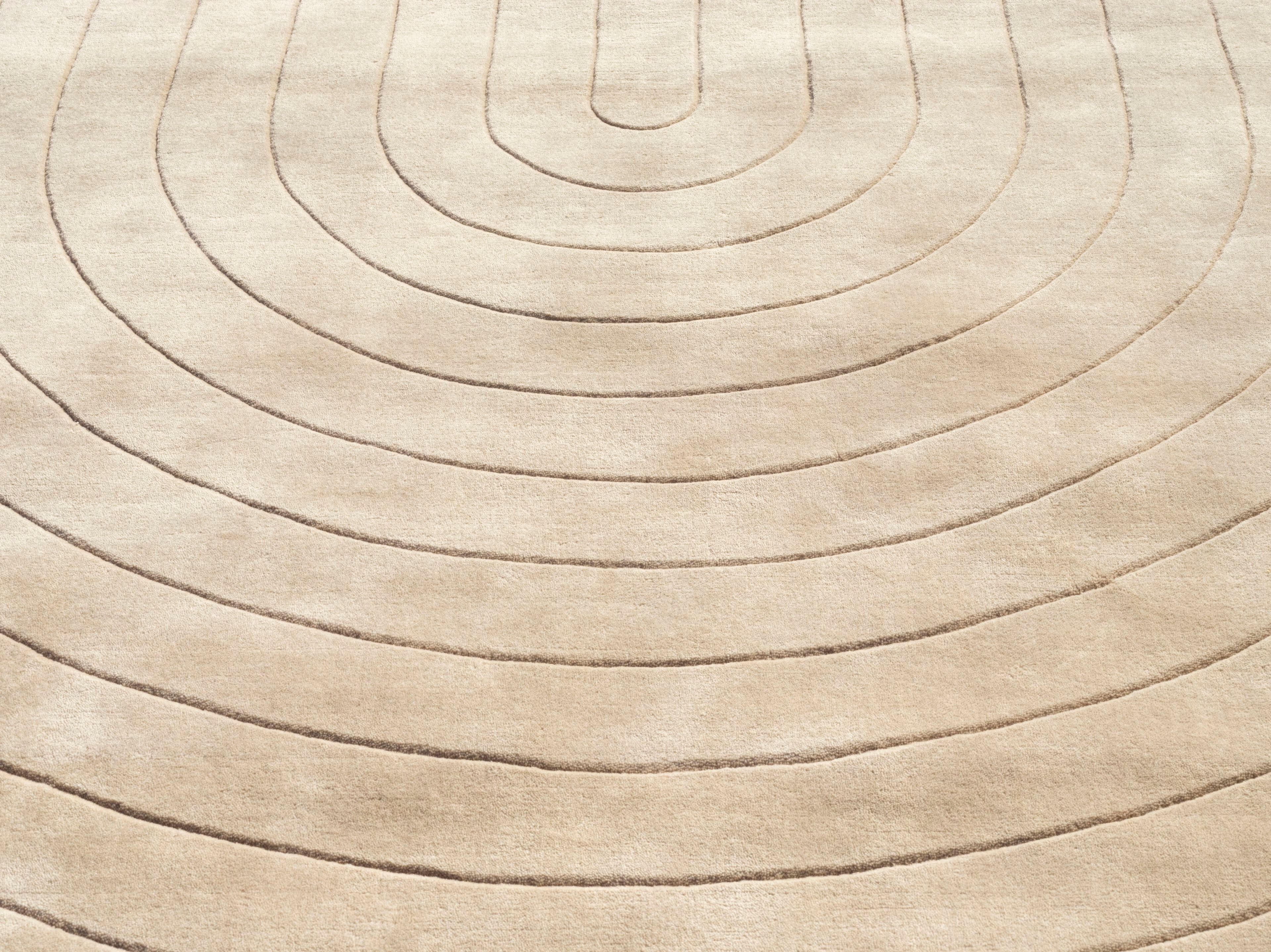 Прямоугольный однотонный шерстяной ковер GHIDINI1961 DUNE ARCH-00069836 - Вид №1