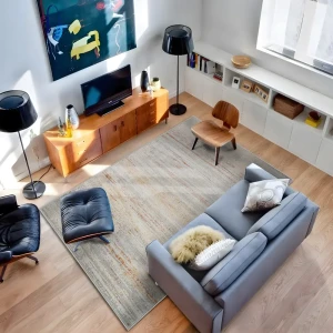 Ковер Merinos Зингер 80x150 см серый абстрактный 89417901