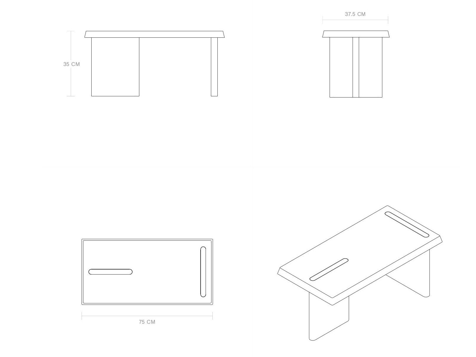 Прямоугольный стол из тикового дерева Phantom Hands X + L ARCH-00021620 - Вид №5