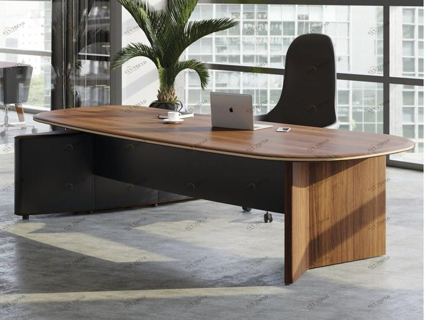 Ersa Письменный стол из фанерованной древесины со встроенной полкой sun-id-1417552