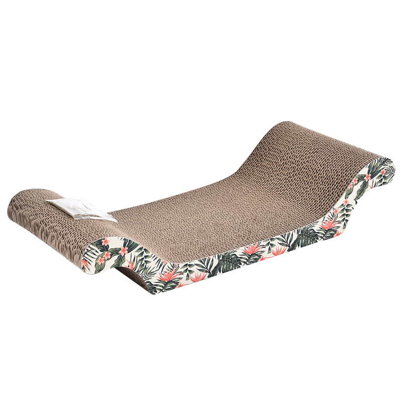 ПР0050050 Когтеточка для кошек Palm Tree Лежанка картон 49х22х10см Foxie 