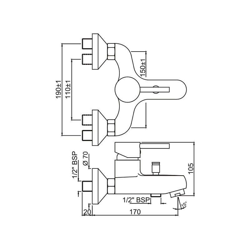 FLR-CHR-5119 Смеситель Jaquar Florentine Santreyd - Вид №1