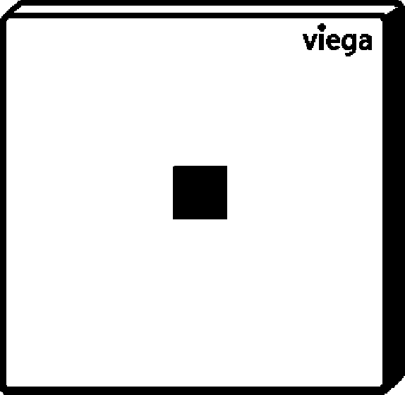 Viega Выставочный образец панели смыва Prevista для писсуара 8620.29 (775018) 775 018 - Вид №2