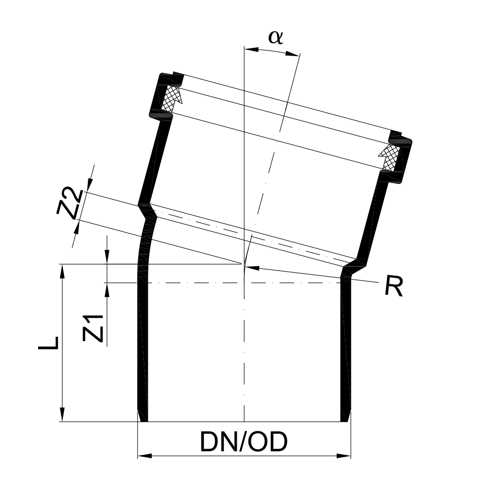 02550 Отводы Tece  - Вид №1