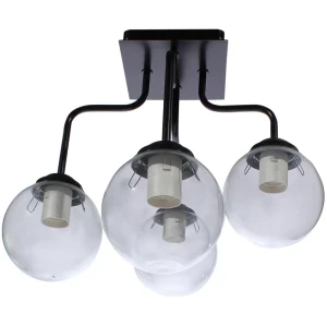 Люстра потолочная «Циркон 002», 4 лампы, 15 м², цвет чёрный