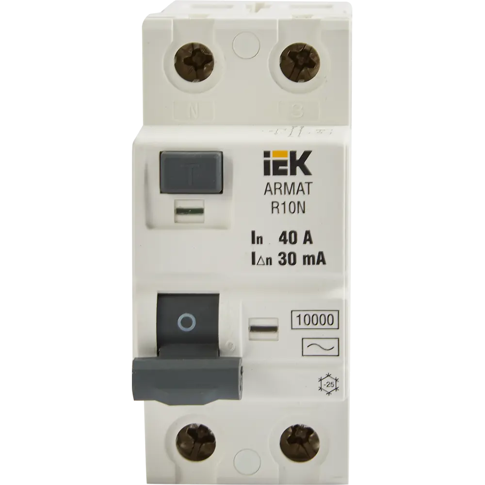 Дифференциальный автомат IEK R10N 40А - защита от токов утечки и перегрузок 87762180 STLM-1114597 - Вид №1