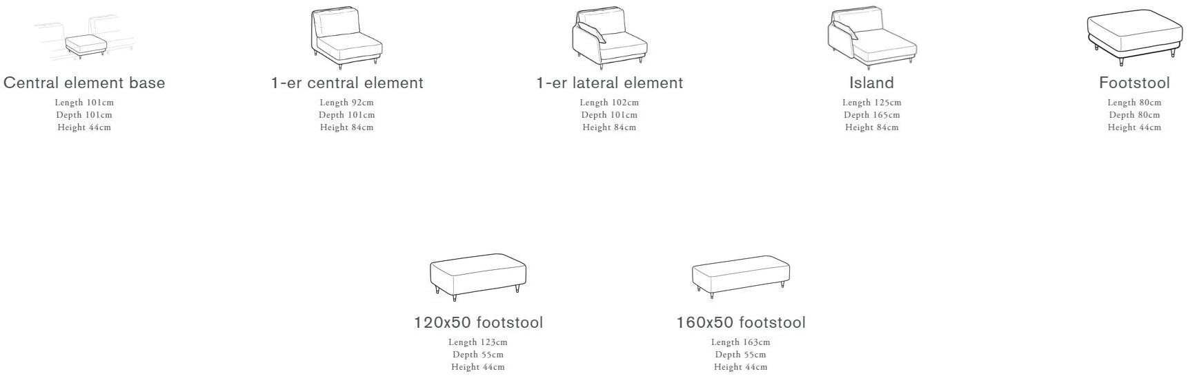 Ditre Italia Модульный тканевый диван с шезлонгом Elliot sun-id-1371272 - Вид №5