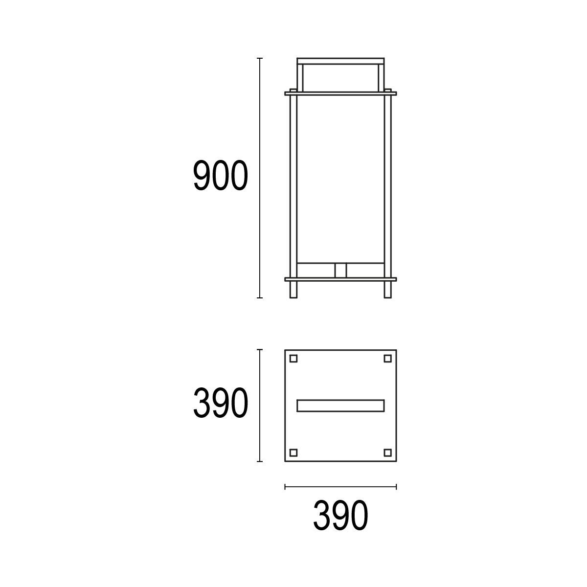 Напольная лампа из метакрилата и металла Ghidini Lighting Фиби ARCH-00117871 - Вид №4