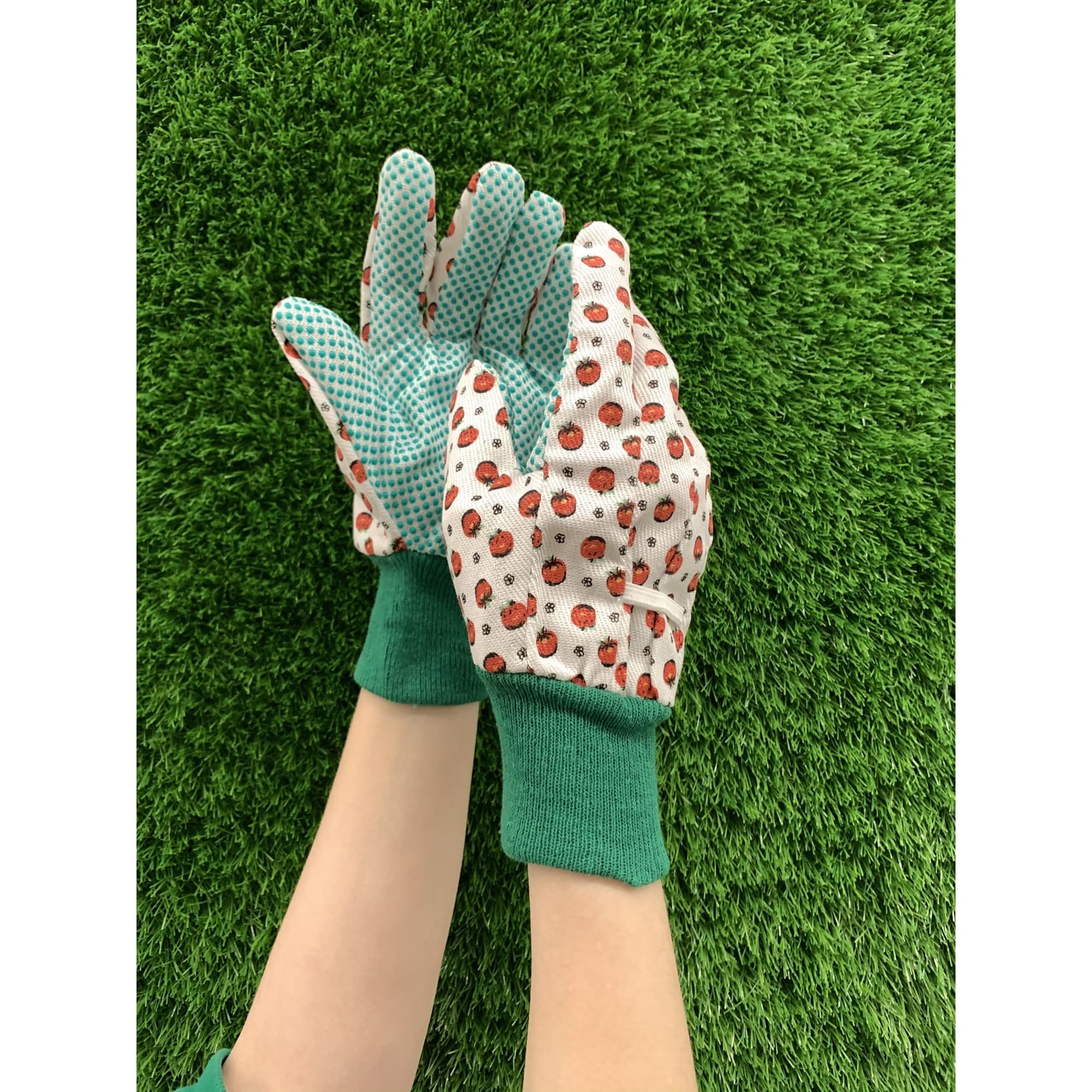 14263936 Перчатки садовые с рисунком hx-33-M, х/б-ПВХ Santreyd  - Вид №3